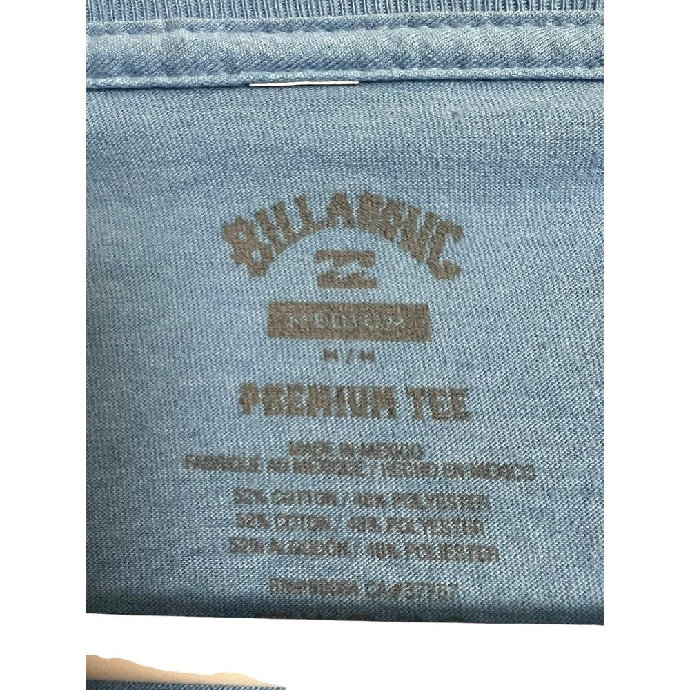 Billabong Premium Tee Graphic Shirt Mens Medium Blue Established 1973 Surf Logo - Picture 3 of 4
